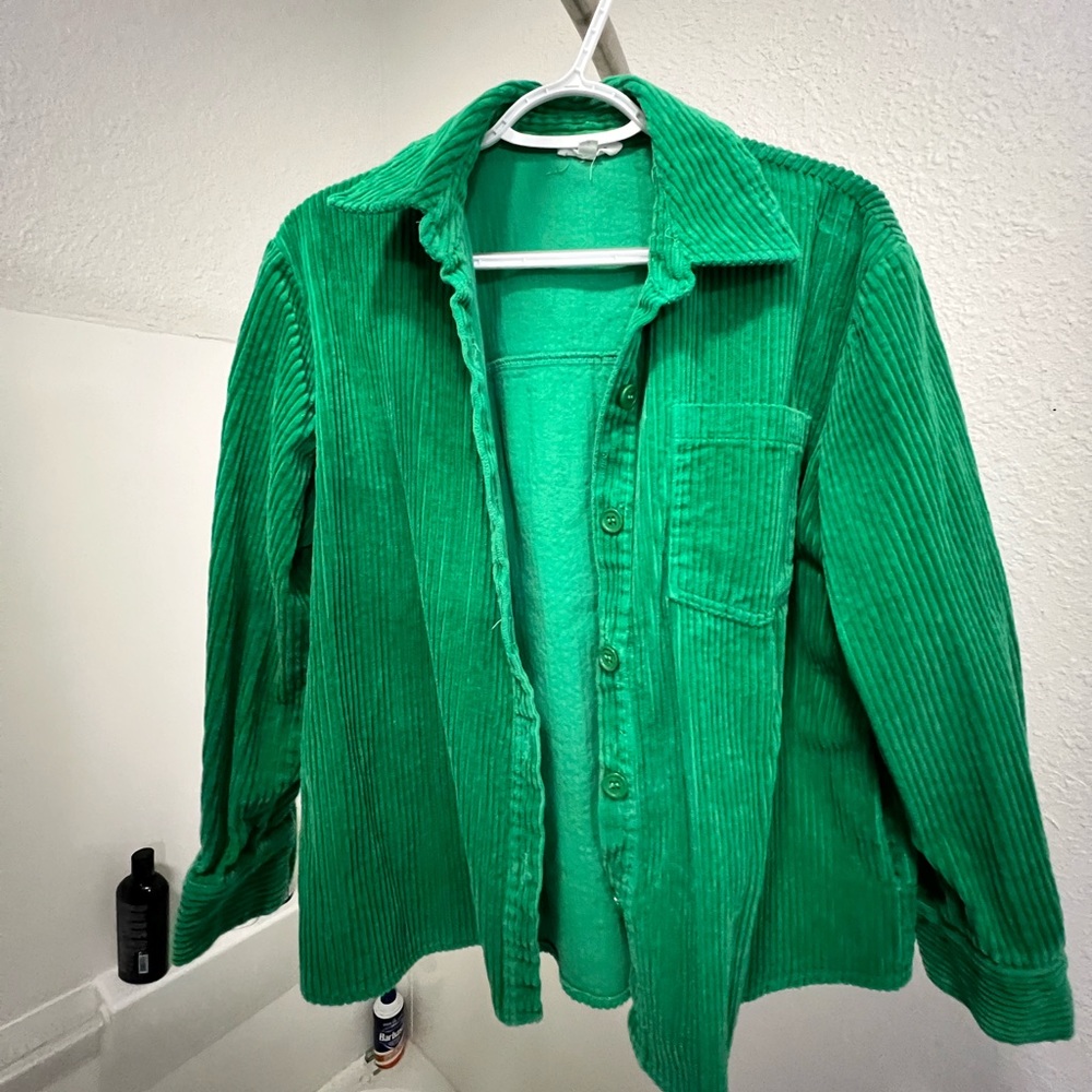 Green Corduroy Shirt